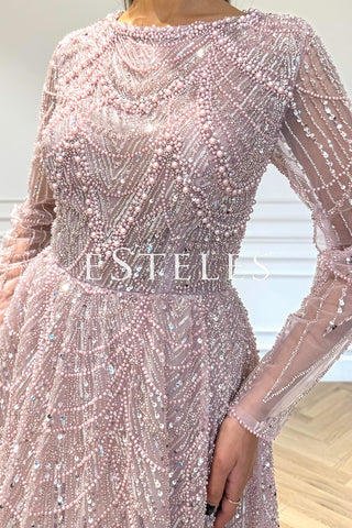 Nagina A-Line Modest - Pink
