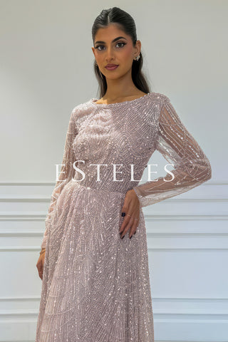 Nagina A-Line Modest - Pink