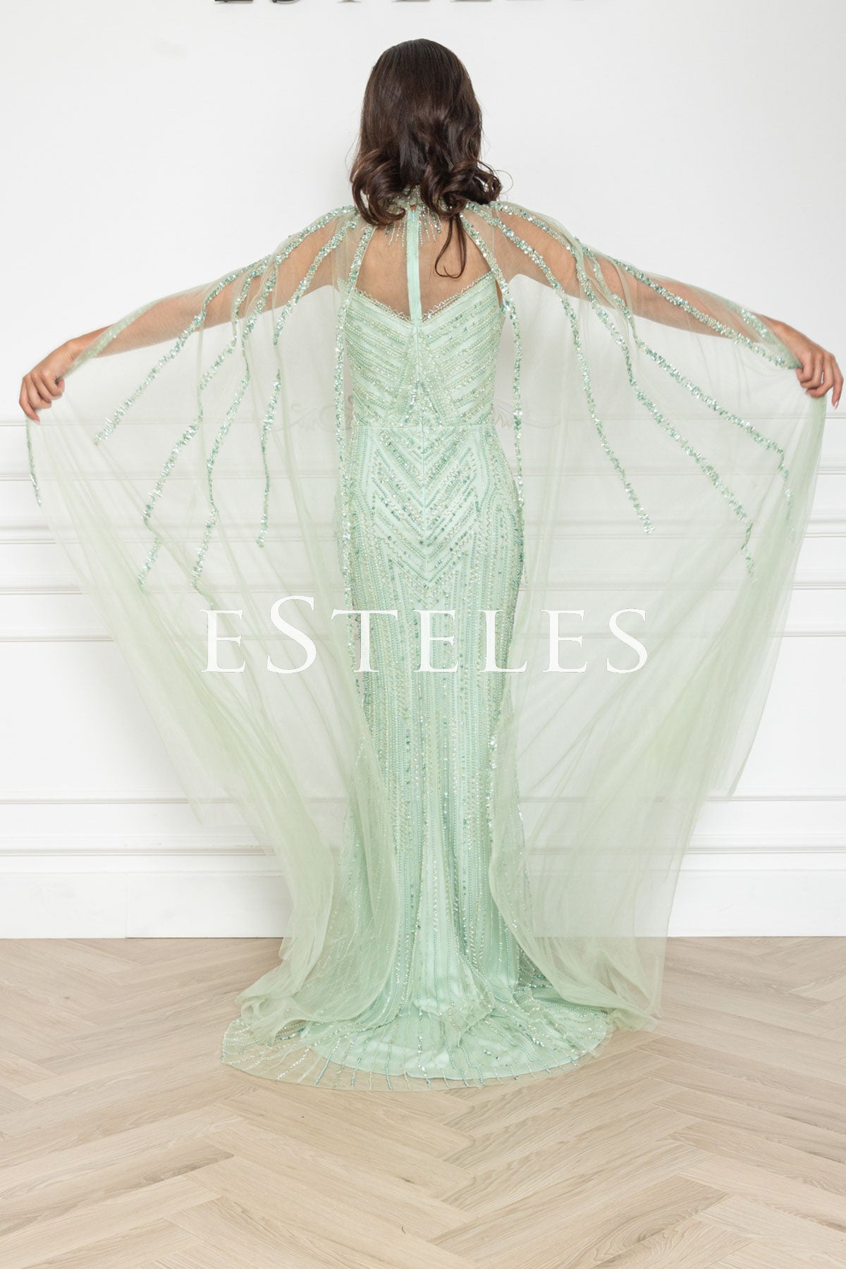 Oman Sage Green Dress by Esteles London - Order Online Today Oman Sage Green Dress by Esteles London - Order Online Today