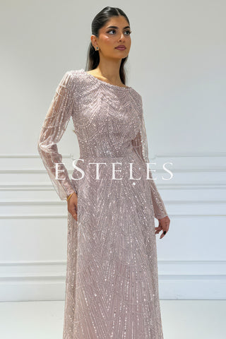 Nagina A-Line Modest - Pink