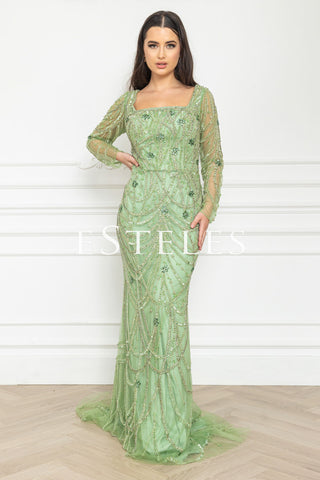 Anisha - Pistachio Green