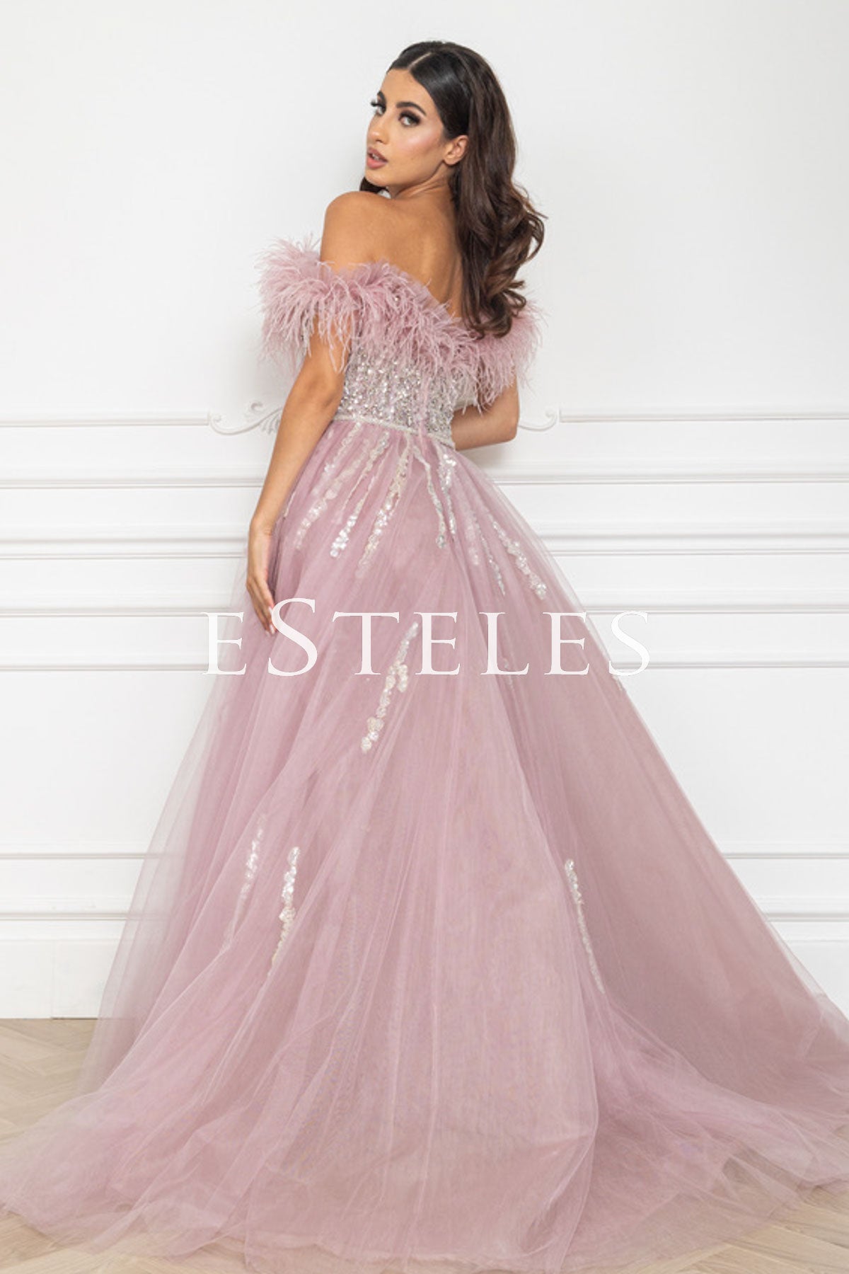 Dusky pink dress online