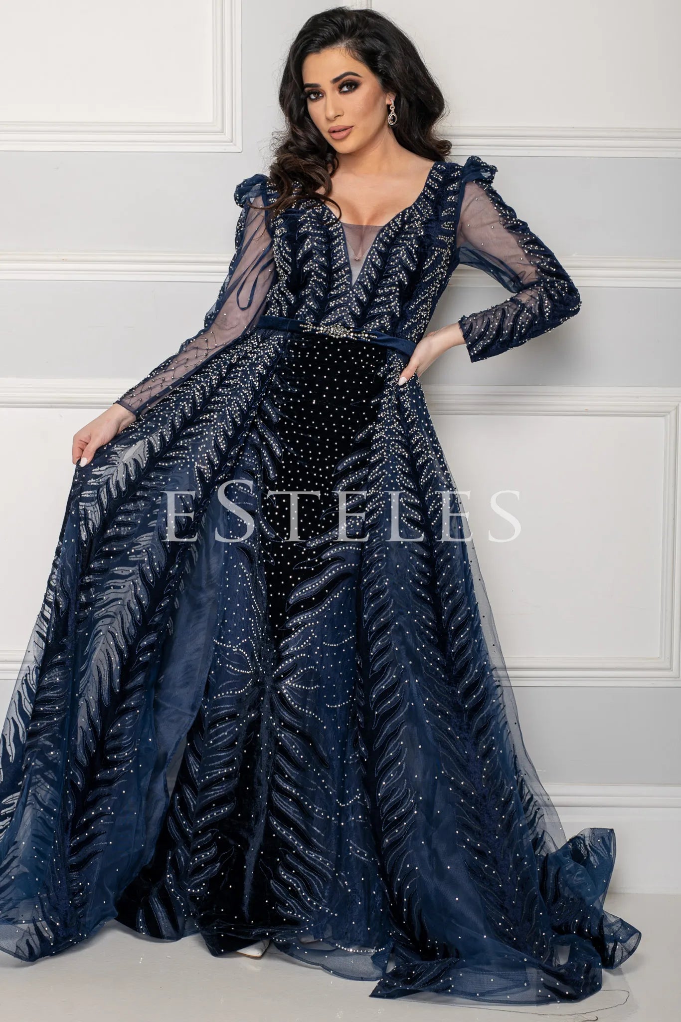 Huda Blue Dress by Esteles London - Order Online Today Huda Blue Dress by Esteles London - Order Online Today