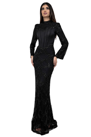 london evening dress boutiques red dress boutique clothing Luscious Red High-Neck Maxi Dress With Drop-Waist And Bow Detail