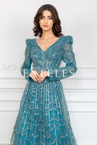 Rose - Teal Green