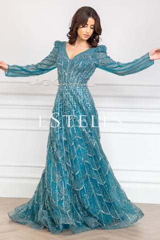 Rose - Teal Green