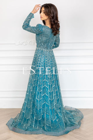 Rose - Teal Green