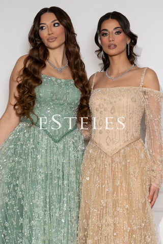 Penelope Off-Shoulder - Mint