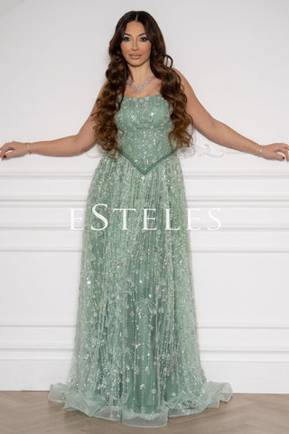Penelope Off-Shoulder - Mint
