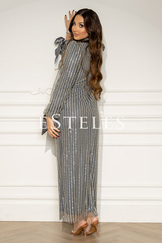 Maya Avance Ice Grey Dress by Esteles London - Order Online Today Maya Avance Ice Grey Dress by Esteles London - Order Online Today