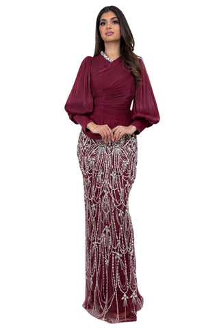 Saman - Burgundy Red